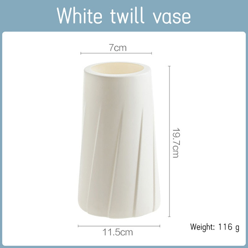Modern Plastic Vase Decoration