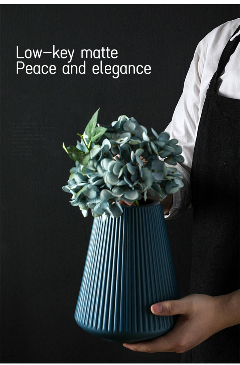 Modern Plastic Vase Decoration