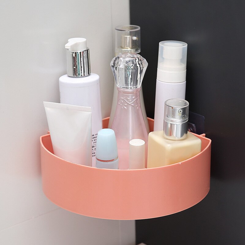 Bathroom Shelf Organizer Adhesive Storage Basket