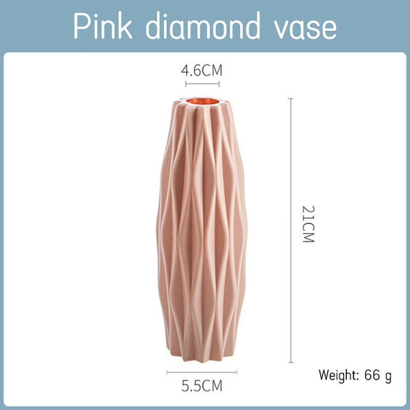Modern Plastic Vase Decoration
