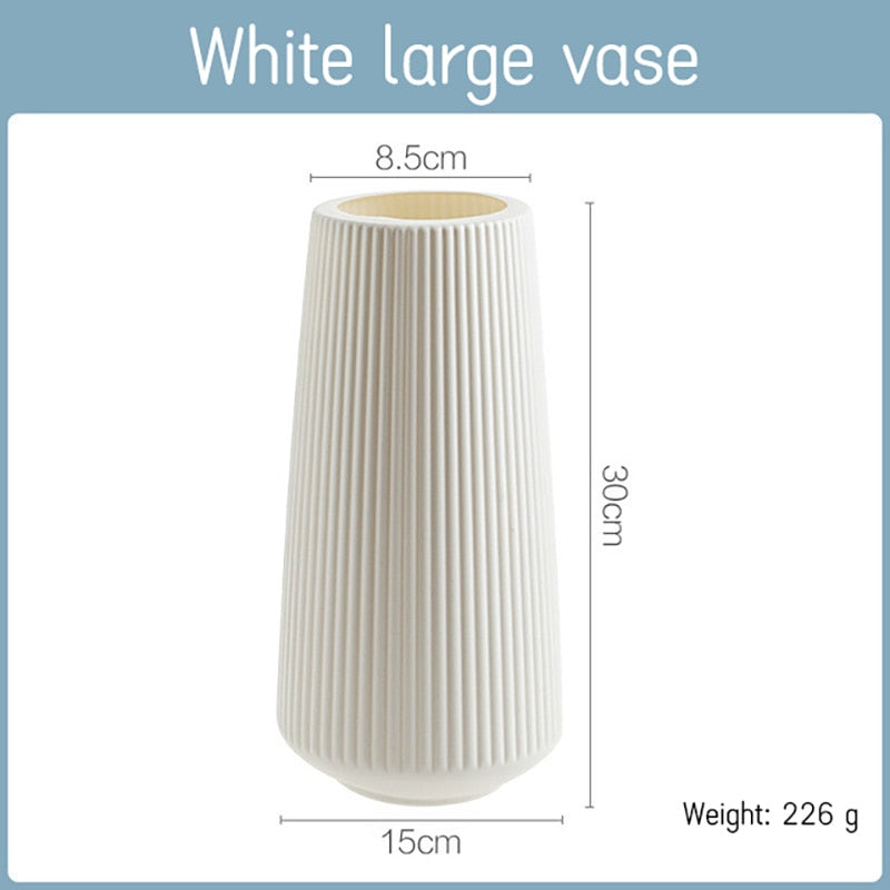 Modern Plastic Vase Decoration