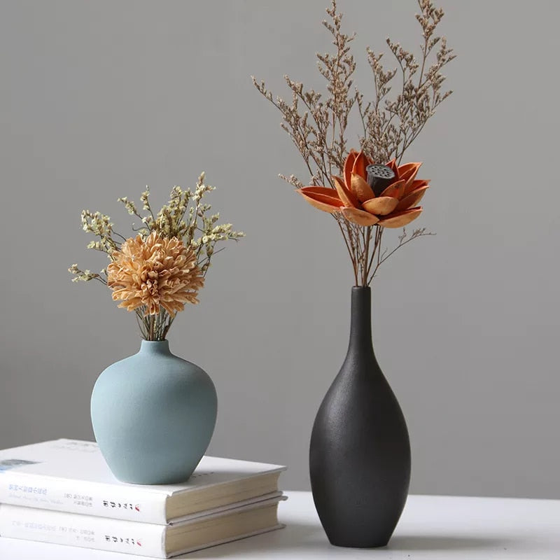 Coloured Porcelain Vases