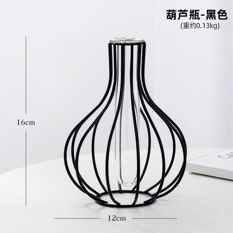Metal Golden Vase Decoration