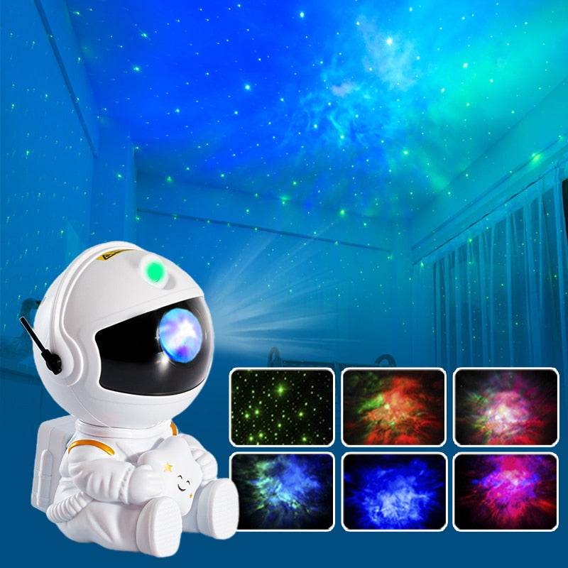 Astronaut Galaxy Star Projector & Night Light
