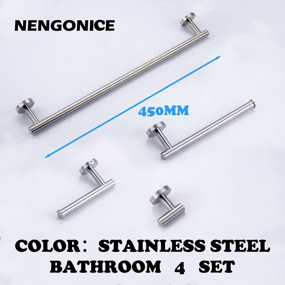 Stainless Steel Brushed Black Polished Towel Bathroom Accessories
