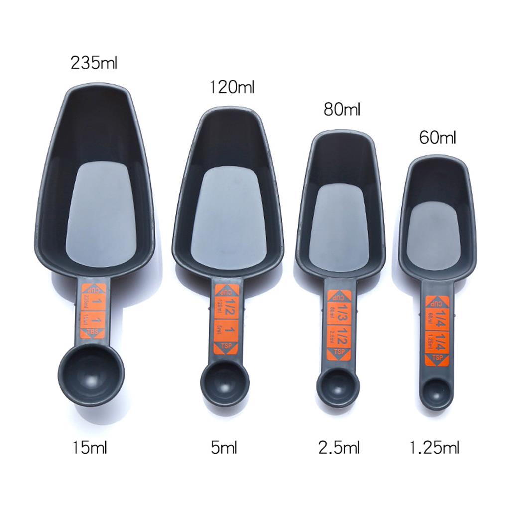 4 Measuring Spoons with Scale