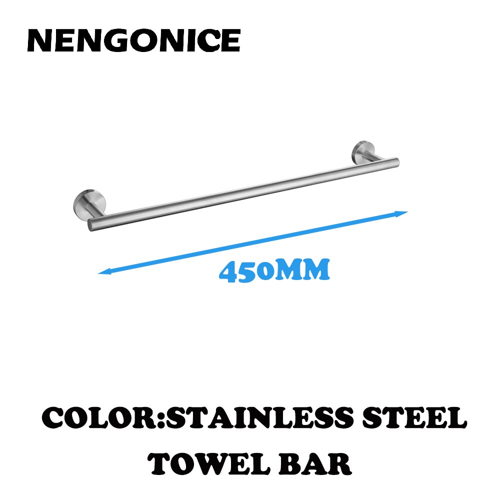 Stainless Steel Brushed Black Polished Towel Bathroom Accessories