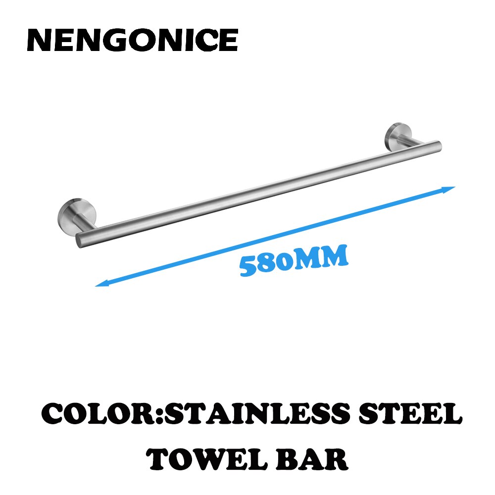 Stainless Steel Brushed Black Polished Towel Bathroom Accessories