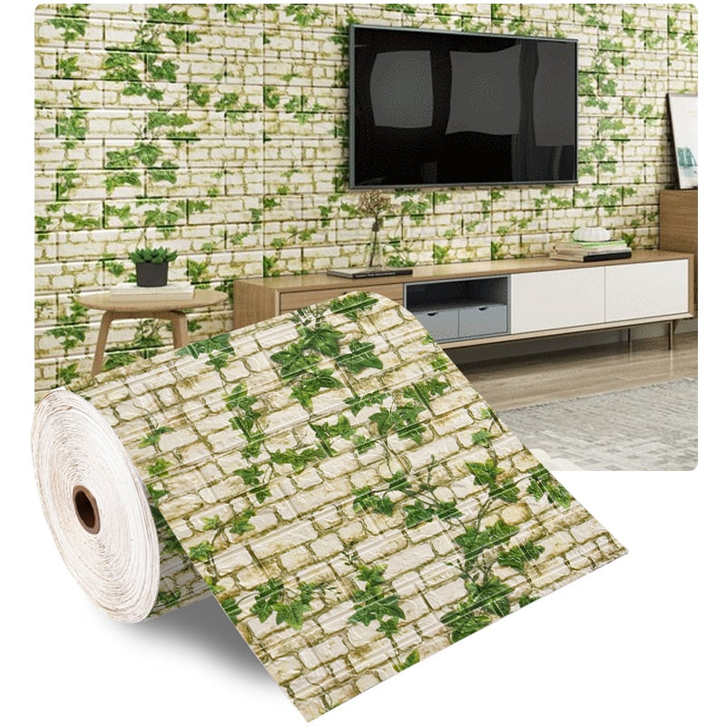 Faux Brick Self Adhesive Wall Stickers