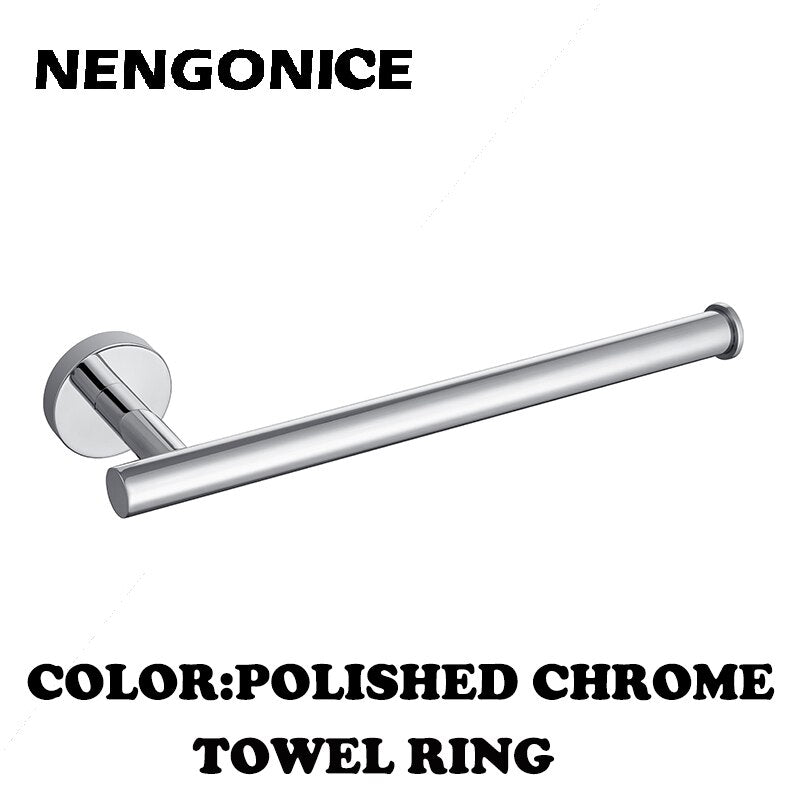 Stainless Steel Brushed Black Polished Towel Bathroom Accessories