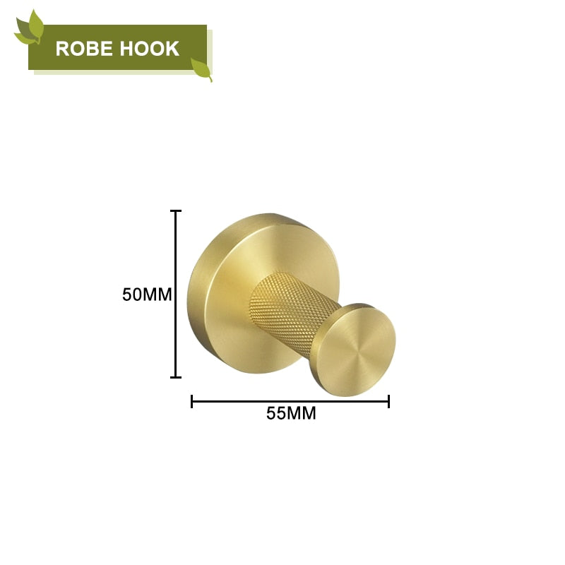 Brushed Gold Stainless Steel Bathroom Accessories