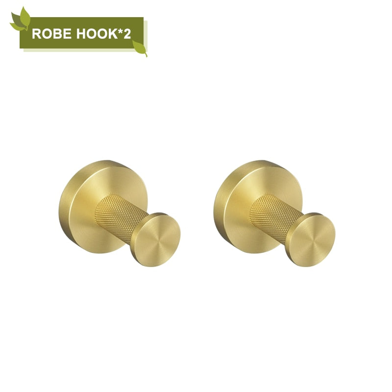 Brushed Gold Stainless Steel Bathroom Accessories