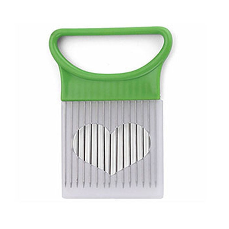 Stainless Steel Onion Needle Fork Vegetable Fruit Slicer Tomato