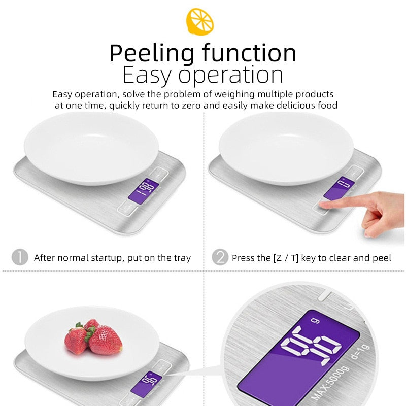 Rechargeable Stainless Steel Electronic Scales