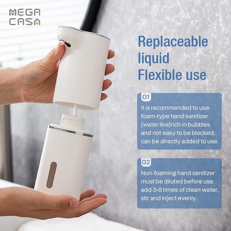 Automatic Foam Liquid Soap Dispensers with USB Charging