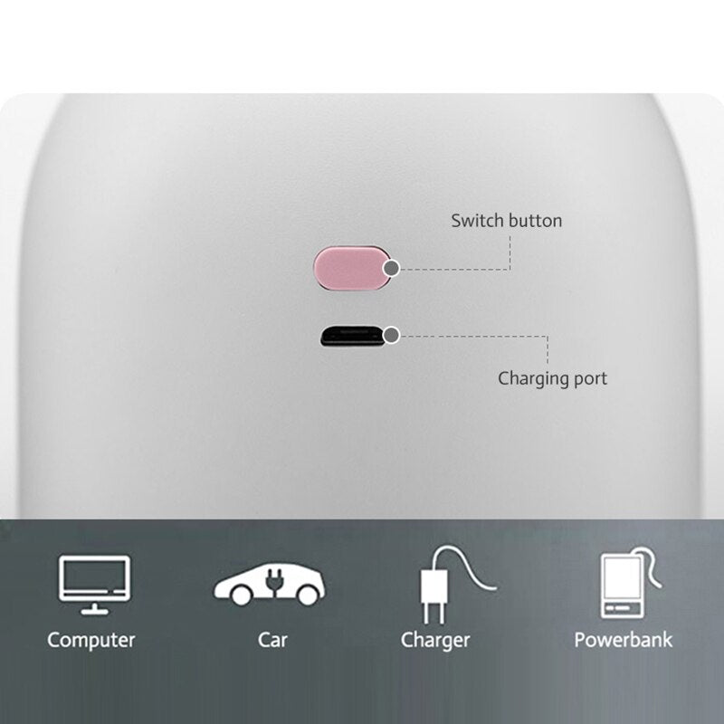 Cute Silent Humidifier with USB Charging