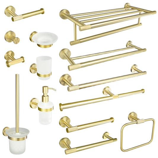 Brushed Gold Stainless Steel Bathroom Accessories