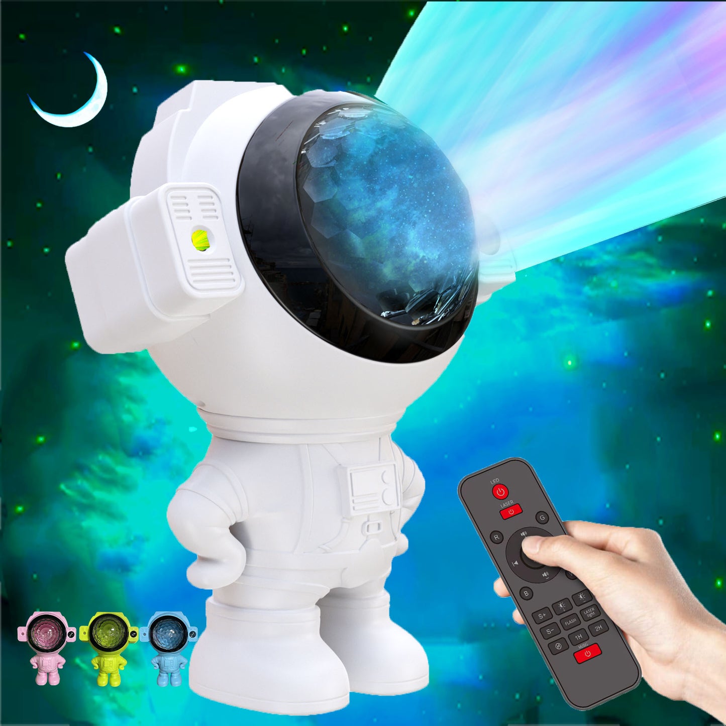 Astronaut Starlight Projector Light Rechargeable with Bluetooth Audio