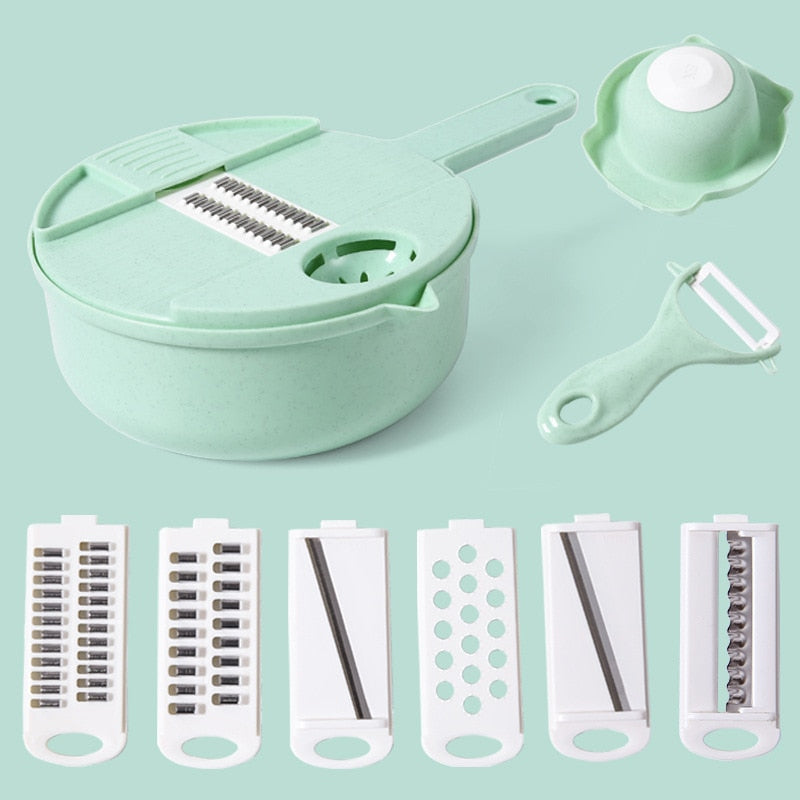 All in 1 Space Saving Chopper and Grater