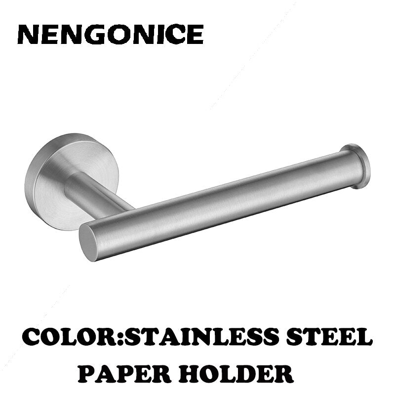 Stainless Steel Brushed Black Polished Towel Bathroom Accessories
